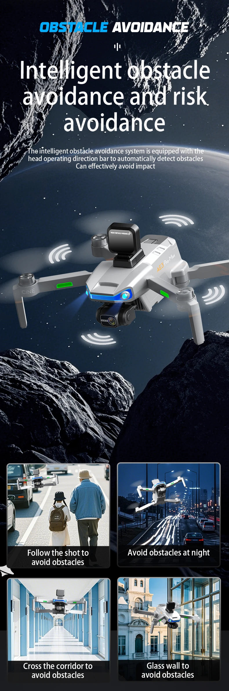 2025 New AE3 PRO Max+ GPS Drone 8K Dual Camera With Screen 5G Wifi FPV 3-Axis Gimbal Obstacle Avoidance Quadcopter RC Dron Toy