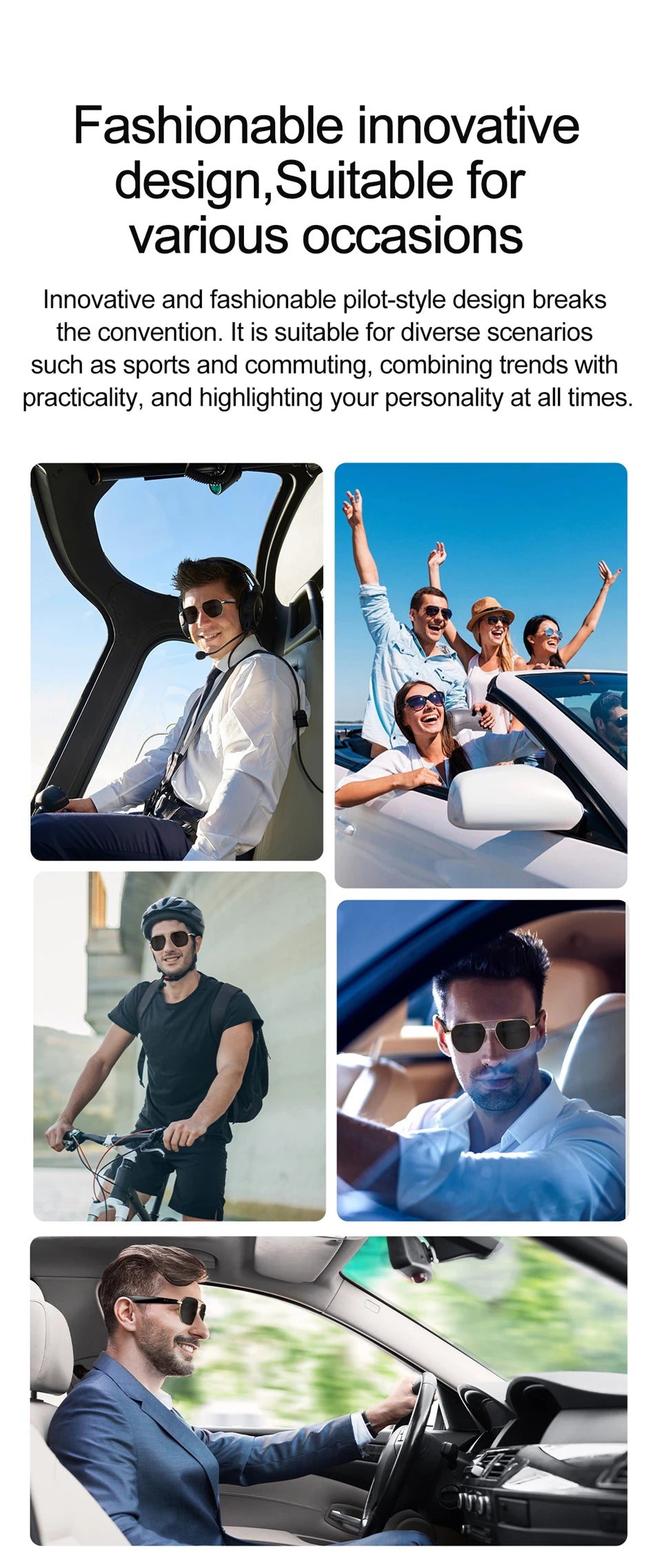 2025 New Smart Glasses Multiple Language Real-time Translation Wireless Call Music Play Sunglasses Waterproof Mens Smart Glasses