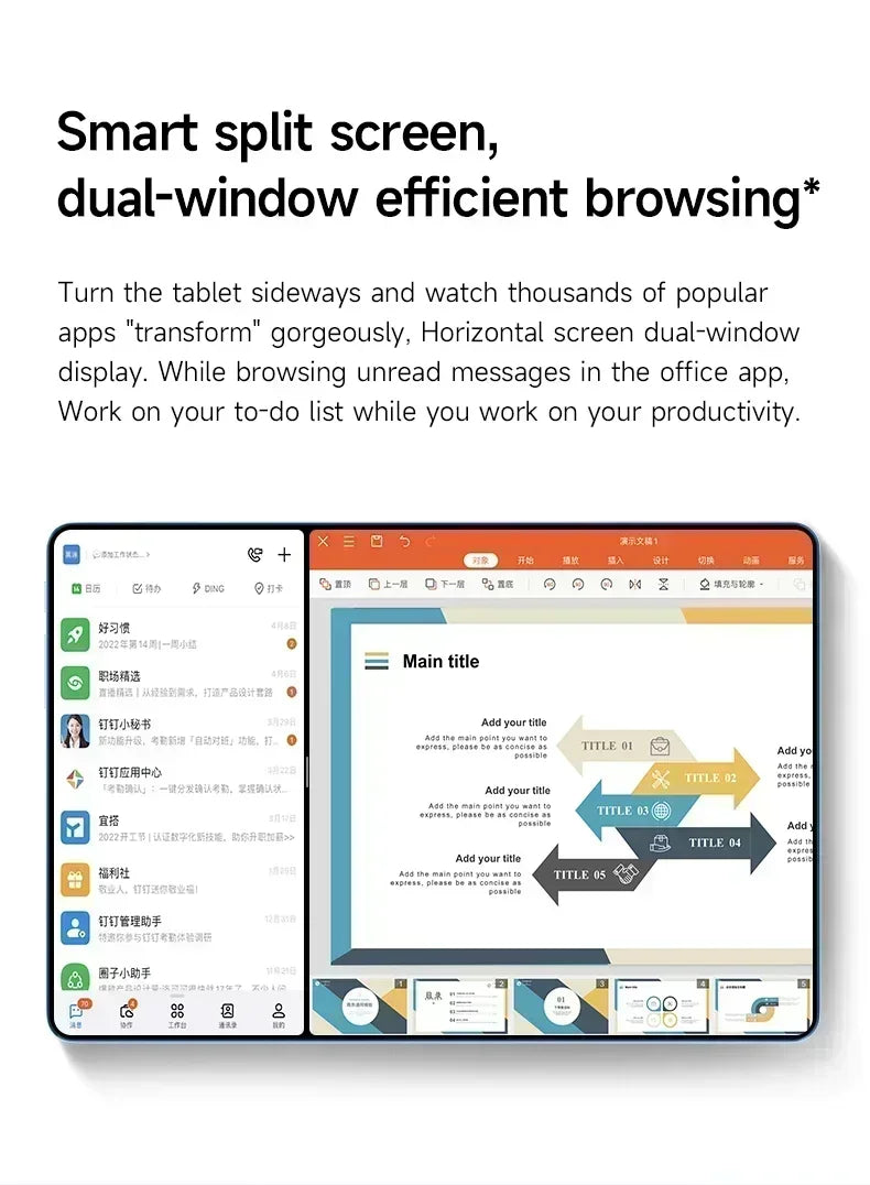 2025 New Original Global Edition Tablet Android 14 Pad 15 Pro 22GB+2TB Snapdragon 870 Tablet 5G Dual SlM Card WIFI HD 4K Mi Tab