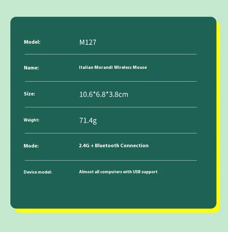 Wireless Mouse, Rechargeable, Computer Game Office Mouse, Dual-Mode Ergonomic Mouse, Portable Multi Color Mouse, Suitable for Pc