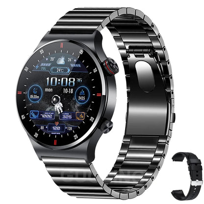 NFC Bluetooth Call Smart Watch Men Full Screen GPS Sports Bracelet Waterproof ECG Health Monitor SmartWatch for IOS Android 2024