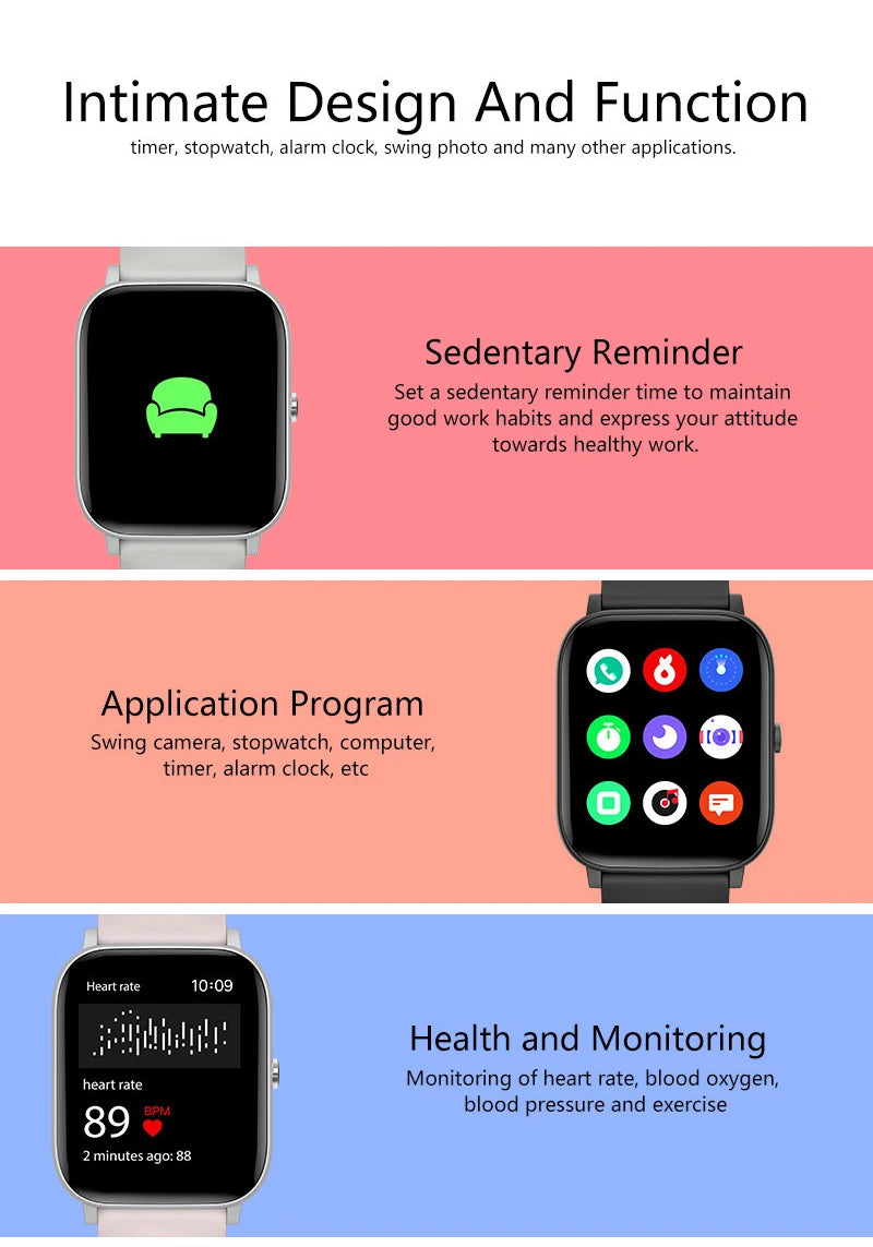 LIGE 2025 Smart Watch Men 1.85'' Screen Lady Gift Sports Fitness Watches Bluetooth Calling Digital Wristwatch For Android Phone