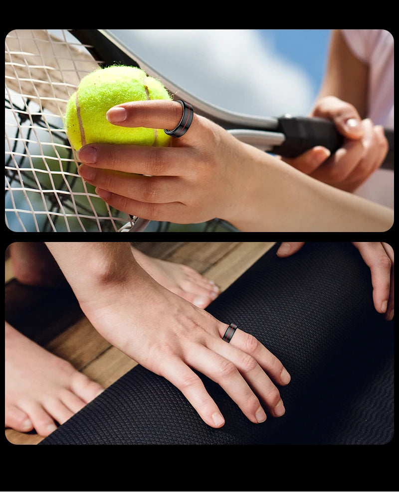 R04 Smart Ring for Men Women 5ATM Waterproof With Charging Case Health and Sleep Monitor Ring Multi-sport Mode Camera Control