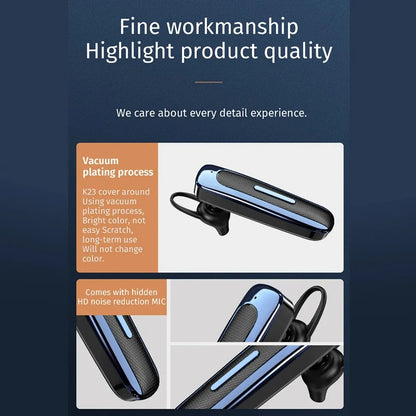 Ear Hook E1 Wireless Bluetooth Earphone Earbuds in-ear Business Headphones Long Standby Hi-Fi Stereo E1 Bluetooth Headset Gaming