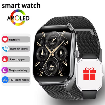 2025 new smart watch, 1.96-inch sports watch, IP67 waterproof, 110+ sports mode, fitness activity tracker, ultra-thin watch.