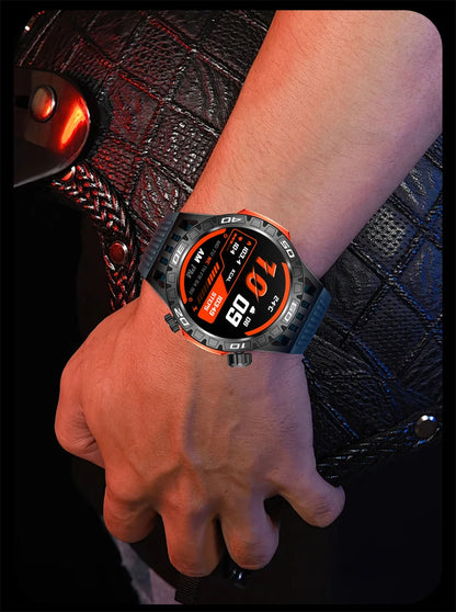 Smart Watch Men With LED Lighting Compass Sports Fitness Tracker Watch IP68 Waterproof Bluetooth Talk SmartWatch For Android IOS