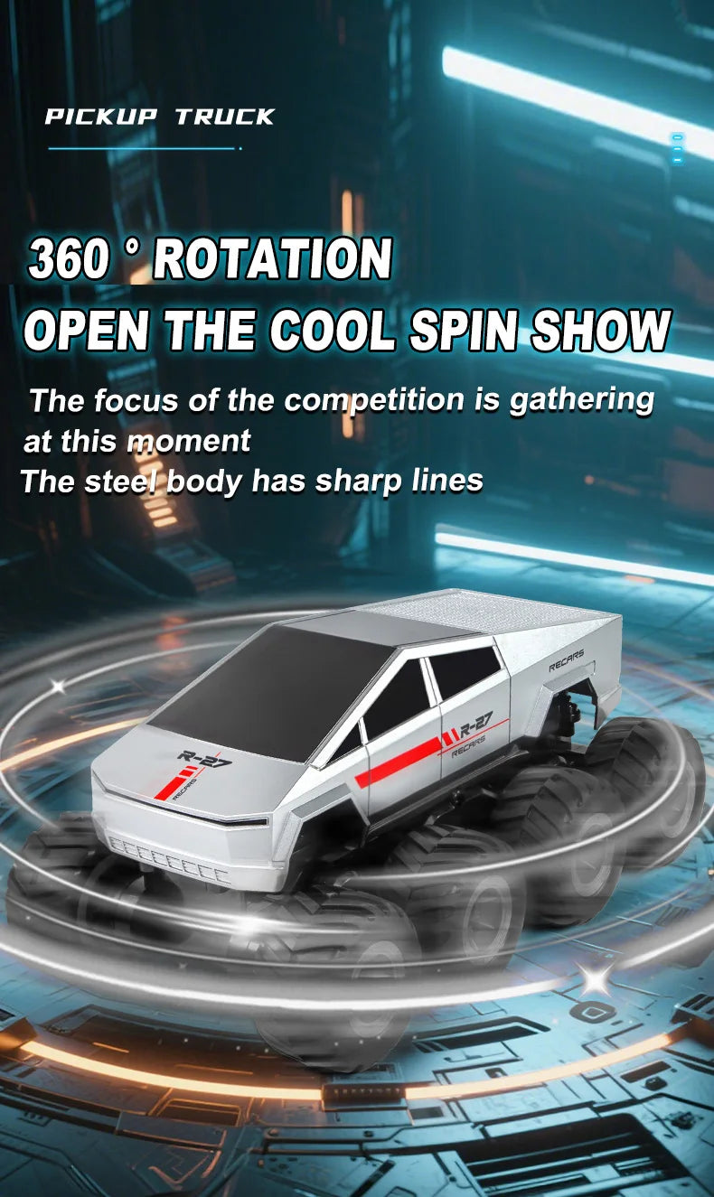 JHD For JJRC Q218 2.4g Amphibious Rc Remote Control Car Eight Wheel Stunt Car Amphibious All Terrain Four-Wheel Drive Climbing