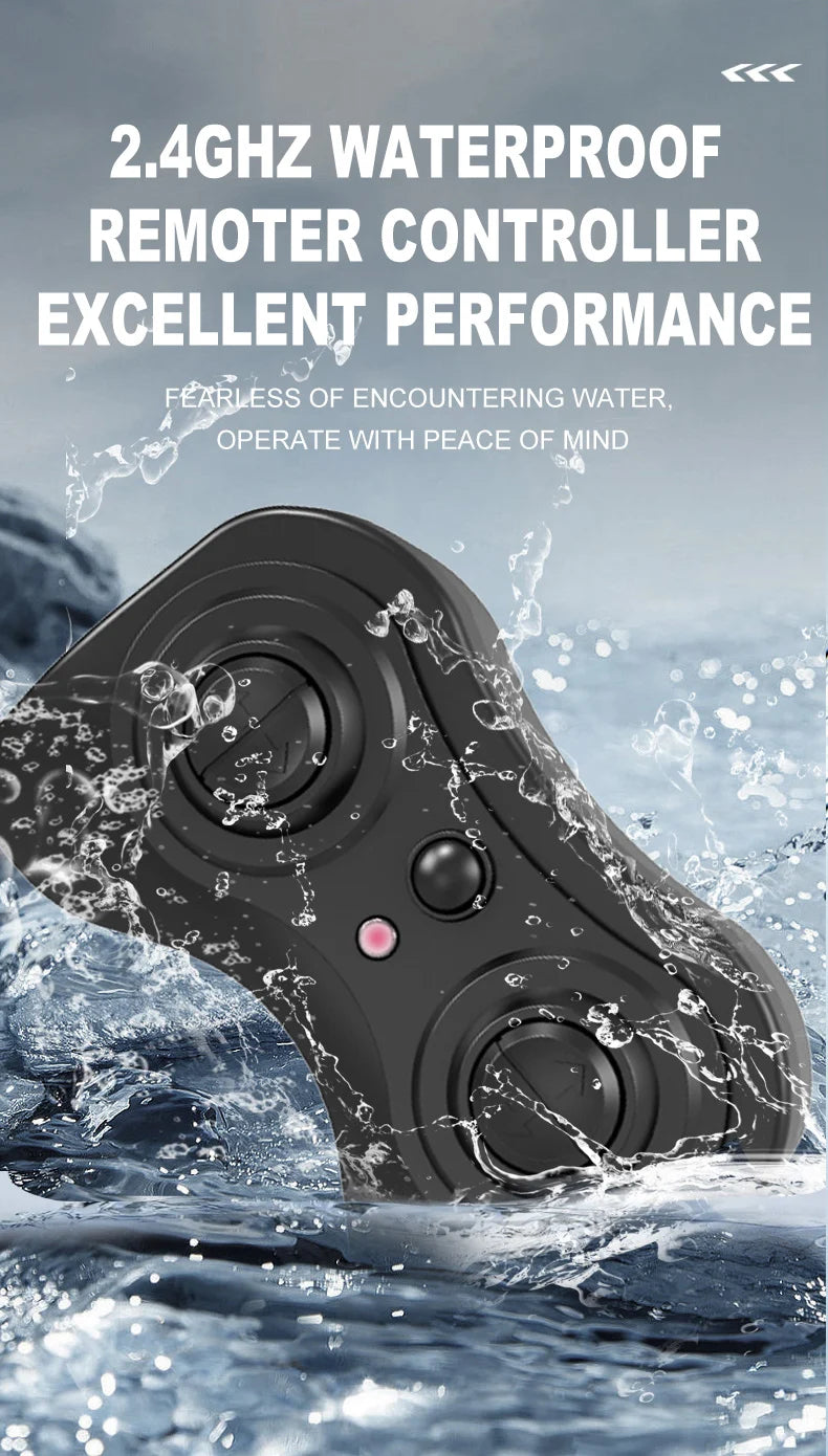 JJRC 8x8 2.4G Remote Control Car 8wd Off-road Amphibious Stunt Vehicle 8-Wheel Speed Racing Truck Waterproof Crawler Toys