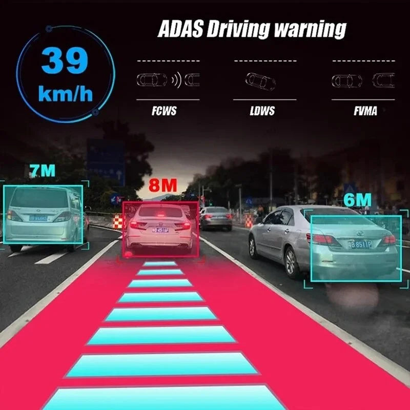 Dash Cam for Cars ADAS Driving Assistance Function Car DVR USB Front Camera Record 170 ° Wide Angle Video Recorder Dashcam Cam