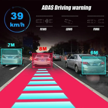 Dash Cam for Cars ADAS Driving Assistance Function Car DVR USB Front Camera Record 170 ° Wide Angle Video Recorder Dashcam Cam