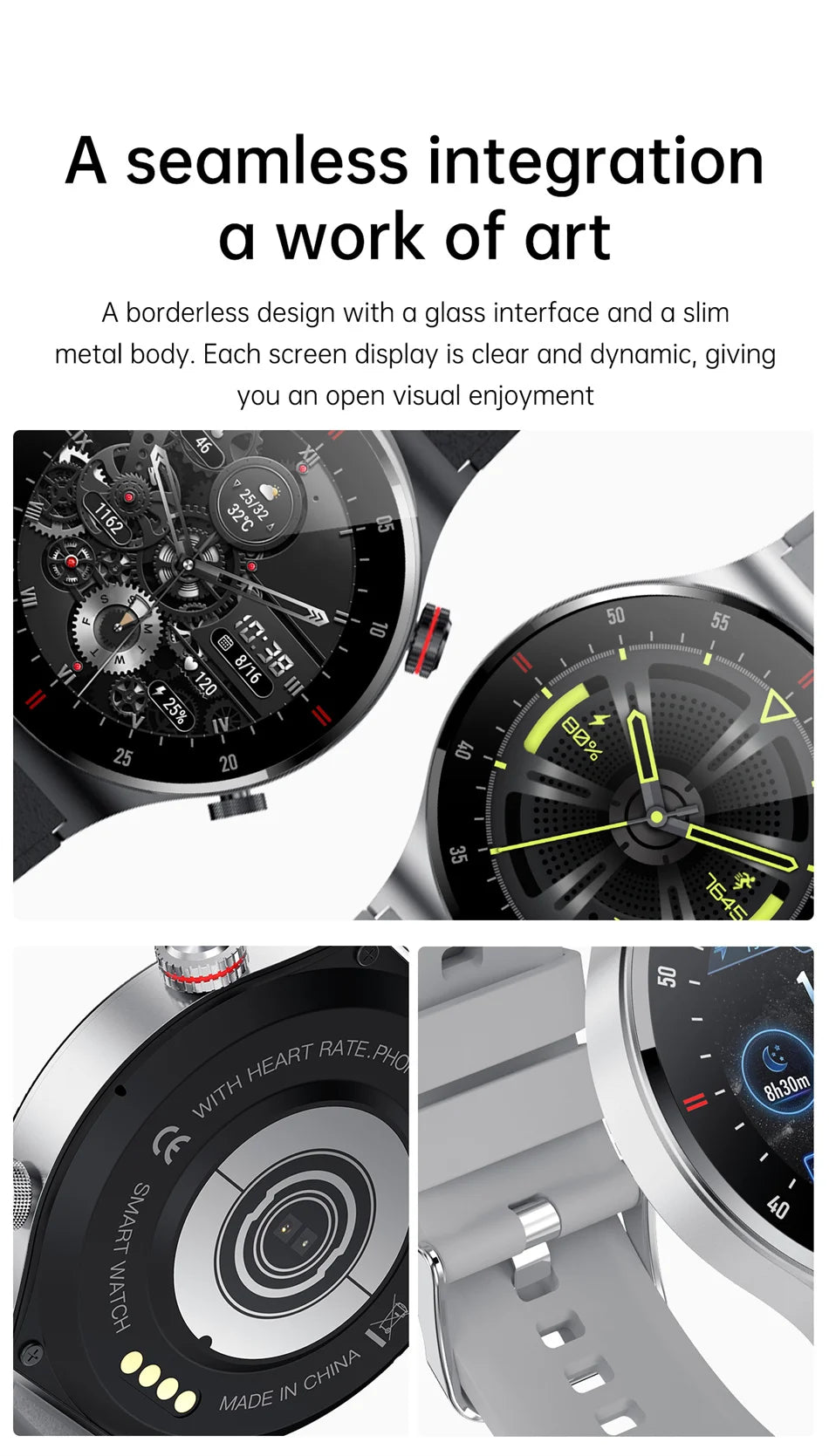 GPS NFC ECG+PPG Business Smart Watch Men Bluetooth Call Health Sleep Monitoring Multiple Sports Mode Waterproof Smartwatch Men