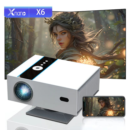 Digital Projector Support Projectors 4k Portable Autofocus 380Ansi Android 13 WiFi 11 BT5.2 Home Portable Mini Projector