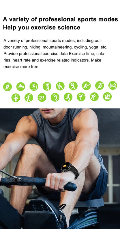 LIGE 2 in 1 Smartwatch Men 400mAh Battery Bluetooth Call With TWS Headset NFC Music Control 100+ Sport Mode Waterproof Watch Man