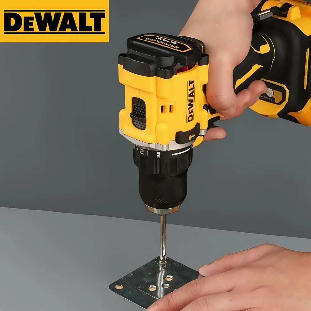 2025 NEW DEWALT Lithium Battery 20V Rechargeable Brushless Compact Electric Screwdriver Hand Drill Impact Drill DCD805 tool
