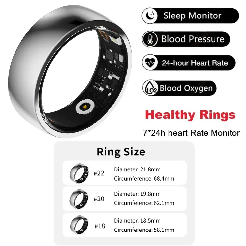 Zordai R09 R12 Smart Ring Men Women Wearable Ring For Xiaomi Heart Rate Blood Oxygen Sleep Health Sport Fitness IP68 Waterproof