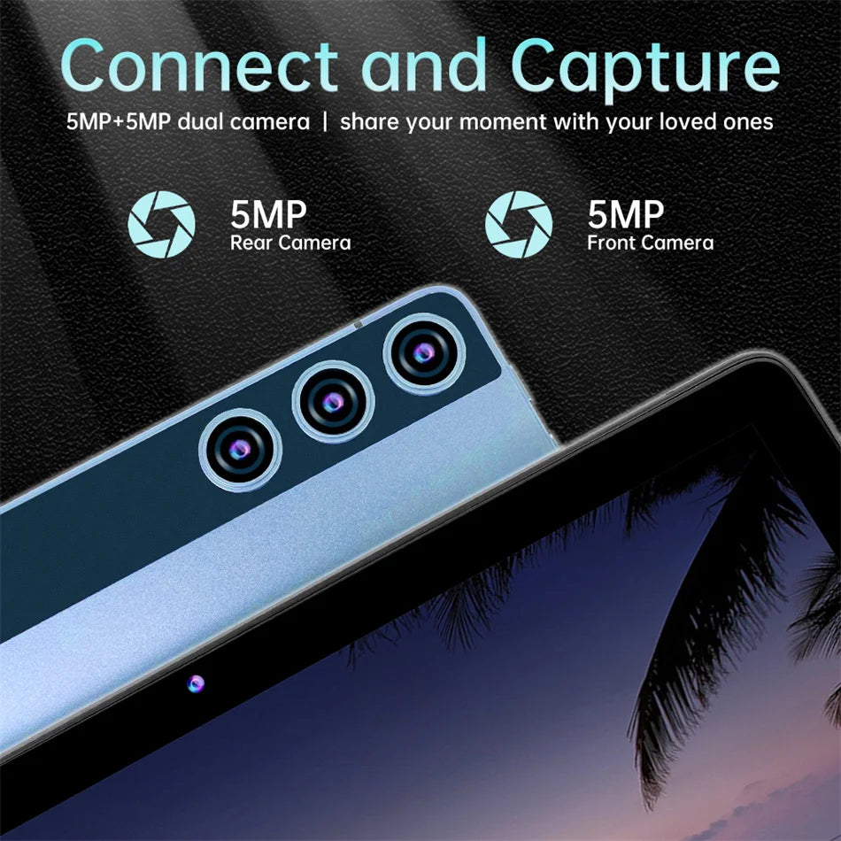 10.1'' Tablet Npad15 Android14.0 1280*800 HD Display 12GB RAM 512GB ROM 7000mAh Battery  MTK6737 Octa-Core 2.4G+5G WIFI6 Tablets