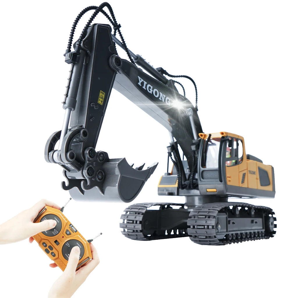 RC Excavator 1:20 Remote Control Truck 2.4G RC Crawler Engineering Vehicle Truck Radio Control Children's Day Christmas Gifts