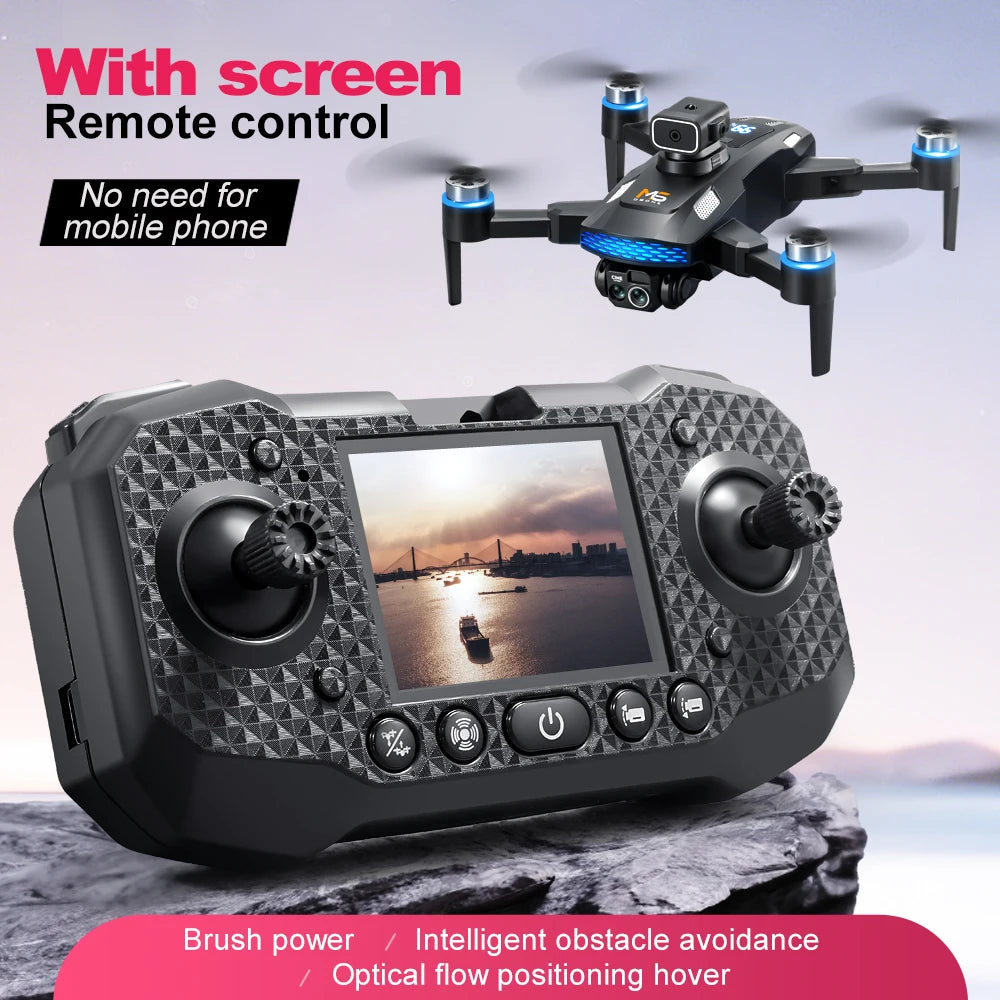 Xiaomi M6 Drone 8K Professional Aerial HD Camera 5G WIFI Intelligent Obstacle Avoidance With Screen Remote Control Drone Toys