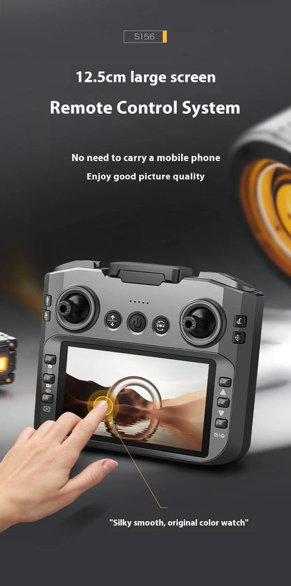 2025 New Xiaomi S156 Professional Drone With 8k Camera 5g Wifi Fpv Uav Quadcopter Obstacle Avoidance Remote Control Screen