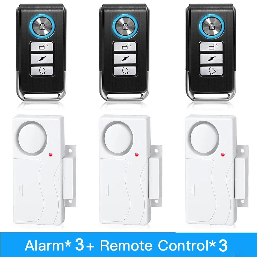 Camaroca Door Window Entry Security Wireless Remote Control Burglar Alarm Magnetic Sensor Alert System Security Protection