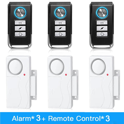 Camaroca Door Window Entry Security Wireless Remote Control Burglar Alarm Magnetic Sensor Alert System Security Protection