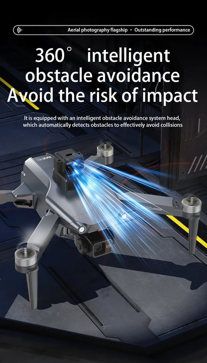 New L600-1 PRO MAX GPS Drone 5KM 4K Professional HD Dual Camera 360° Laser Obstacle Avoidance Brushless Quadcopter Toy Gift