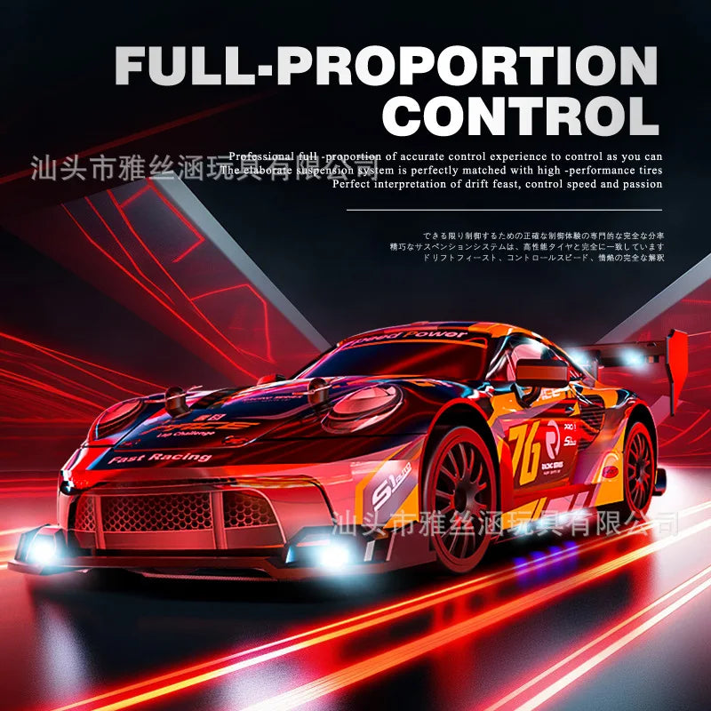 New RC1:24 full-scale remote control driftcar high-speed four-wheel driveremotecontrol racing carwith lightingsimulationcarmodel