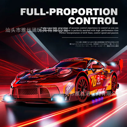 New RC1:24 full-scale remote control driftcar high-speed four-wheel driveremotecontrol racing carwith lightingsimulationcarmodel