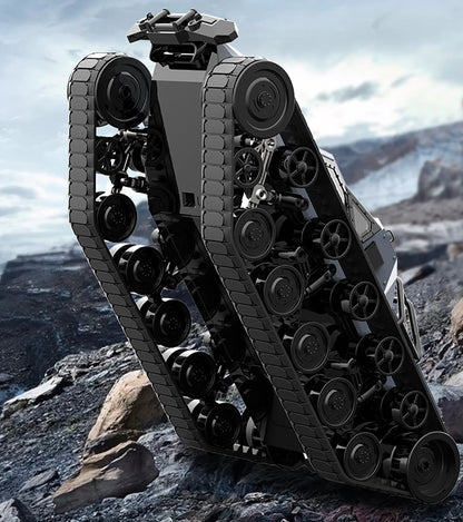 JJRC C8812 / C8812 MAX RC Car Full Scale Tracked Tank Simulation 2.4G Remote Control Car Drift LED Light Off-Road RC Toy As Gift