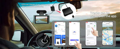 Dash Cam 4K Ultra High Definition Support Speed Real Display Loop Recording Optional 2.5K Rear Camera Driving Recorder