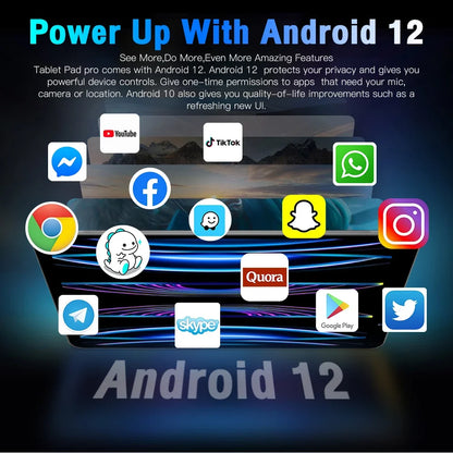 2025 Pad Tab 14 8 inch Android 12 16GB Ram 1TB Rom Dual SIM 10 Core Dimensity 9000 WPS GPS Bluetooth 10000mAh Original Tablet