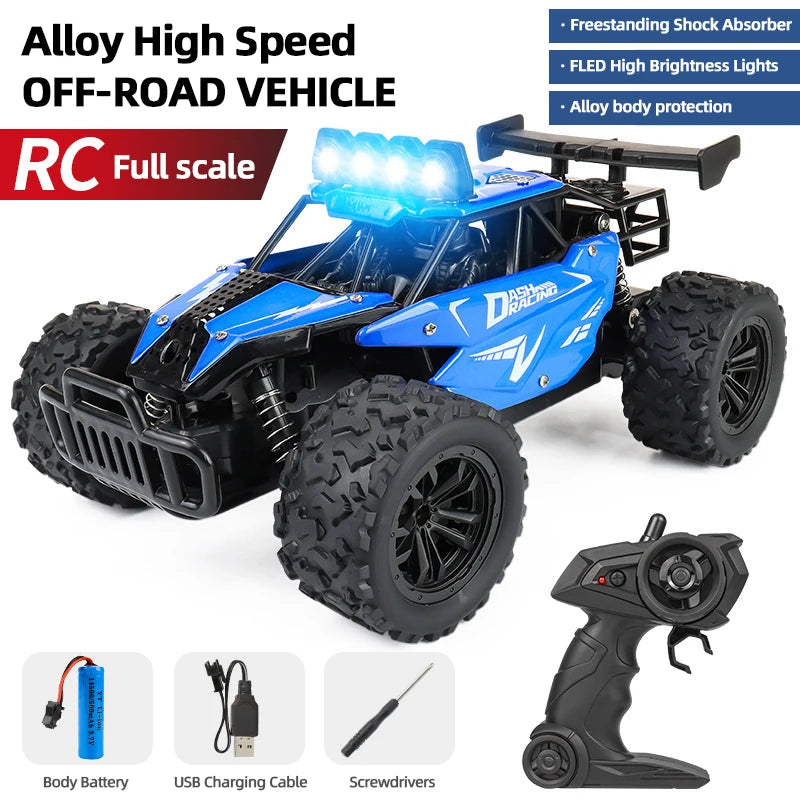 RC8 Racing Model Toy Alloy Remote Control Car 2.4GRC Proportional Throttle 1:16 Highspeed Big Foot Climbing off Road Vehicle