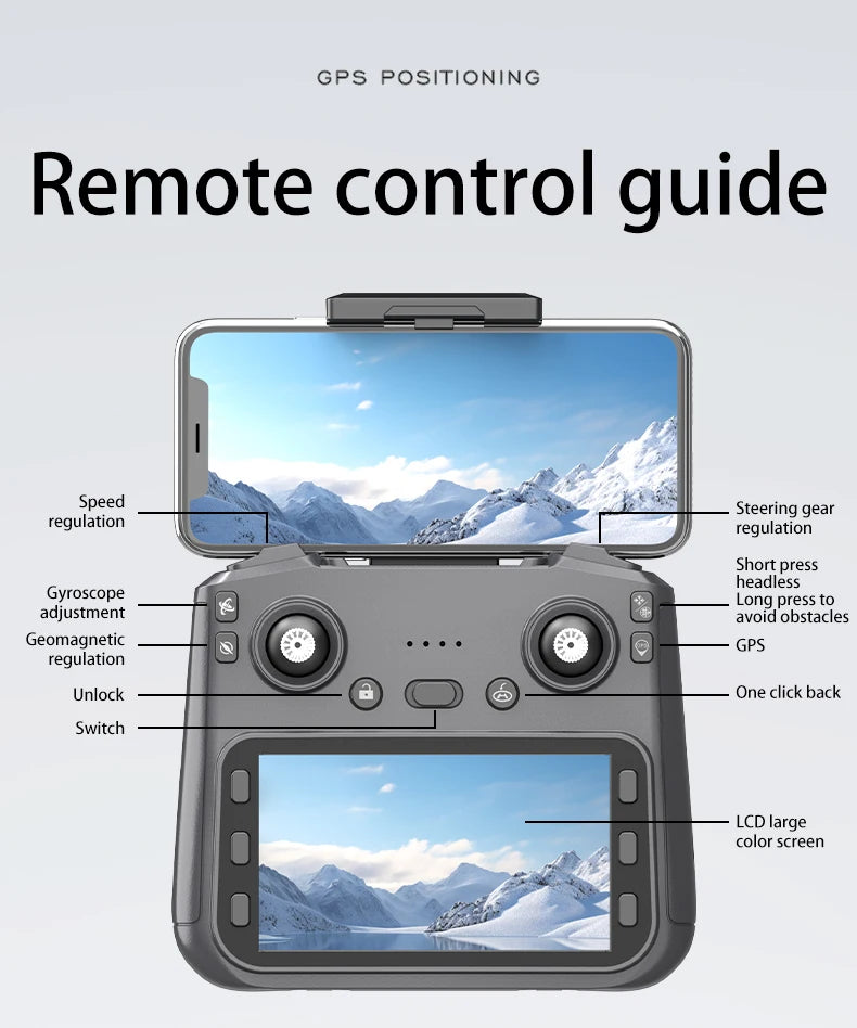 L600-1/L600 PRO MAX Remote control drone with screen Dual camera 4K Professional dron with camera GPS FPV quadcopter 3KM flight