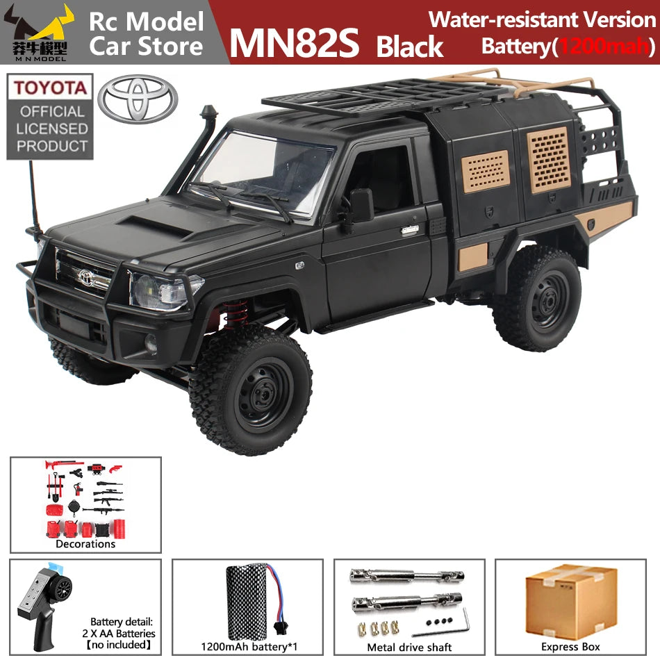 MN MODEL 1/12 4WD Remote Control Diving Off-road Car Climbing Truck All Terrain Vehicle Rock Crawler Wading Pickup Toy for Adult