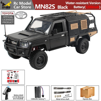 MN MODEL 1/12 4WD Remote Control Diving Off-road Car Climbing Truck All Terrain Vehicle Rock Crawler Wading Pickup Toy for Adult
