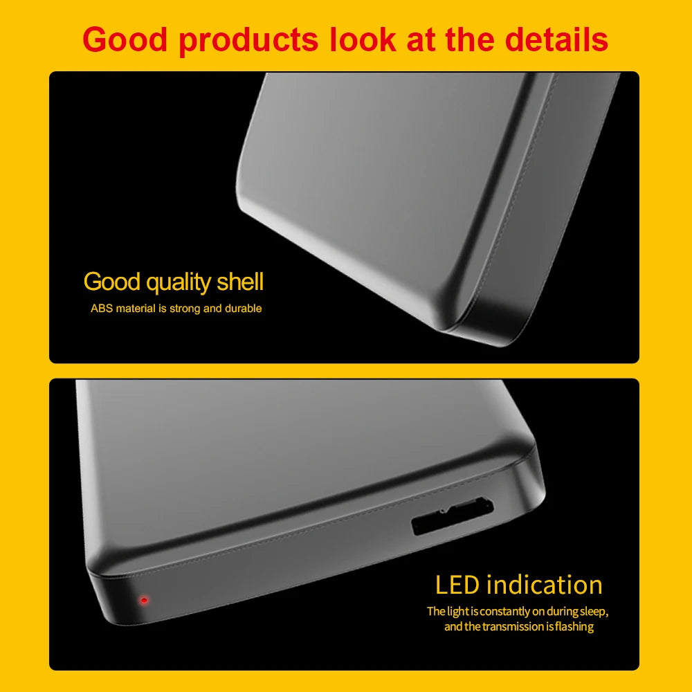 KODAK portable external hard drive P150 USB3.0, high-speed transmission, stable and durable, suitable for backup and storage