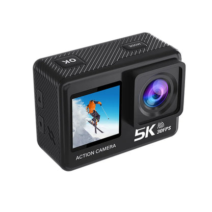 Action Camera 5K 4K60FPS 50MP 2.0 Touch EIS Pre-Record Wireless Mic Wi-Fi 170D DVR Webcam Waterproof 30M 5X Zoom Sports Camera