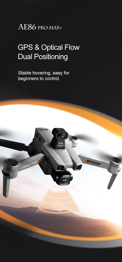 AE86 PRO MAX/S155 GPS Drone Professional 8K 3-axis PTZ Aerial Obstacle-Avoiding Brushless Motor 5G WIFI RC Quadcopter Toys