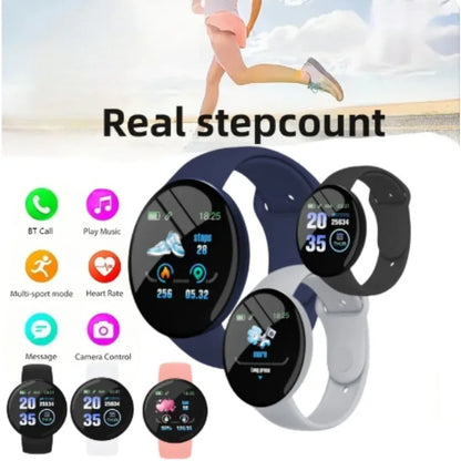 Round Digital Smart Sport Watch – LED Electronic Bluetooth Wristwatch for Men/Women/Kids (Dropshipping Ready)