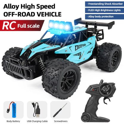 RC8 Racing Model Toy Alloy Remote Control Car 2.4GRC Proportional Throttle 1:16 Highspeed Big Foot Climbing off Road Vehicle