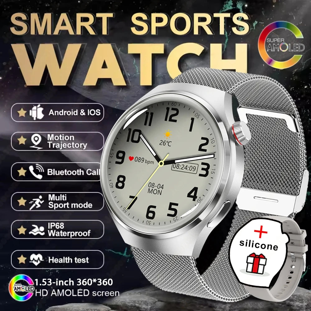 2025 New Fashion Ladies Smart Watch Full Screen Touch Health Monitoring Waterproof Blue Call Smartwatches Android IOS