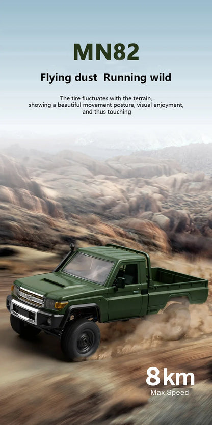 MN MODEL RC 1:12 4x4 Jungle Diving Car Climbing Off-road Wading Vehicle Rock Crawler Shovel Tool Box Truck Toy for Adult Gift