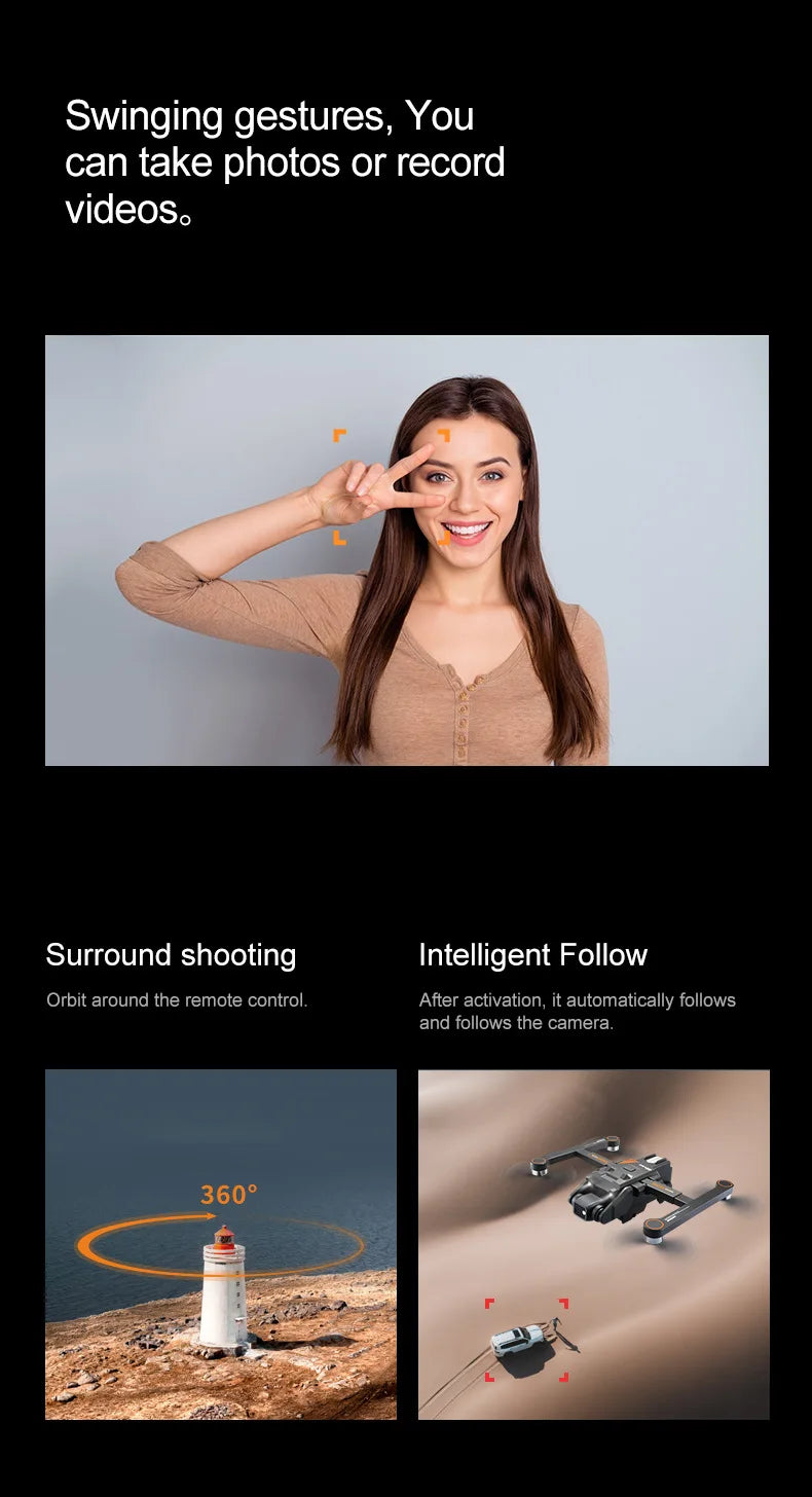 2025 RG700 PRO RC Drone Obstacle Avoidance Aerial photography 4K Dual Camera Quadcopter Gps Four-Axis Helicopter Drone Gift Toy