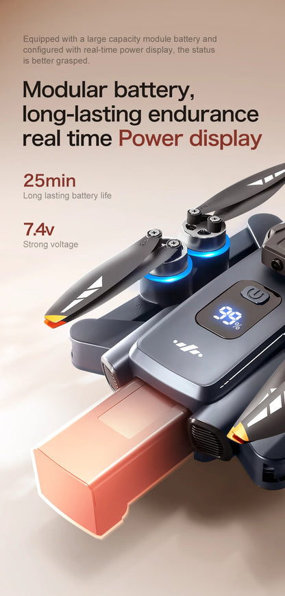 XT808 Drone 4K Professional 8K Camera with 5G WiFi FPV Dron Screen Remote Control Brushless Obstacle Avoidance  RC Quadcopter