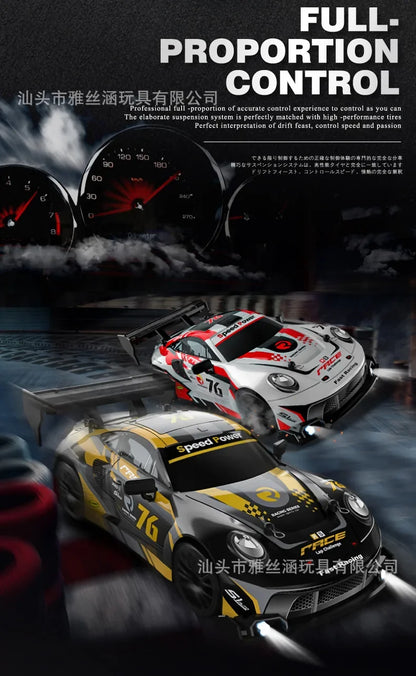 New RC1:24 full-scale remote control driftcar high-speed four-wheel driveremotecontrol racing carwith lightingsimulationcarmodel