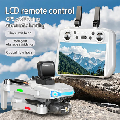 AE3 PRO Max NEW LCD SC GPS Drone 8K Dual Camera 5G Wifi FPV 3-Axis Gimbal Professional Obstacle Avoidance Quadcopter RC Dron Toy