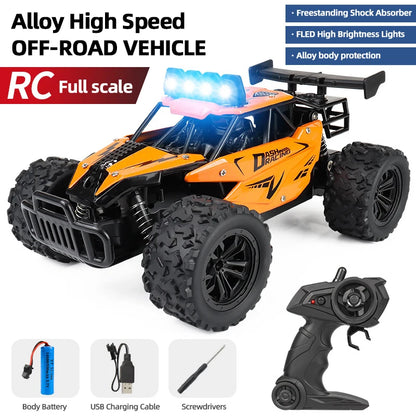RC8 Racing Model Toy Alloy Remote Control Car 2.4GRC Proportional Throttle 1:16 Highspeed Big Foot Climbing off Road Vehicle