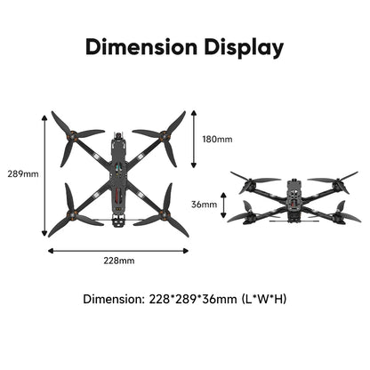 7 Inch Drone profesional Quadcopter Aerial Original FPV Racing HS-X07M drones 4k  with HD Camera GPS RC Helicopter FPV Drone