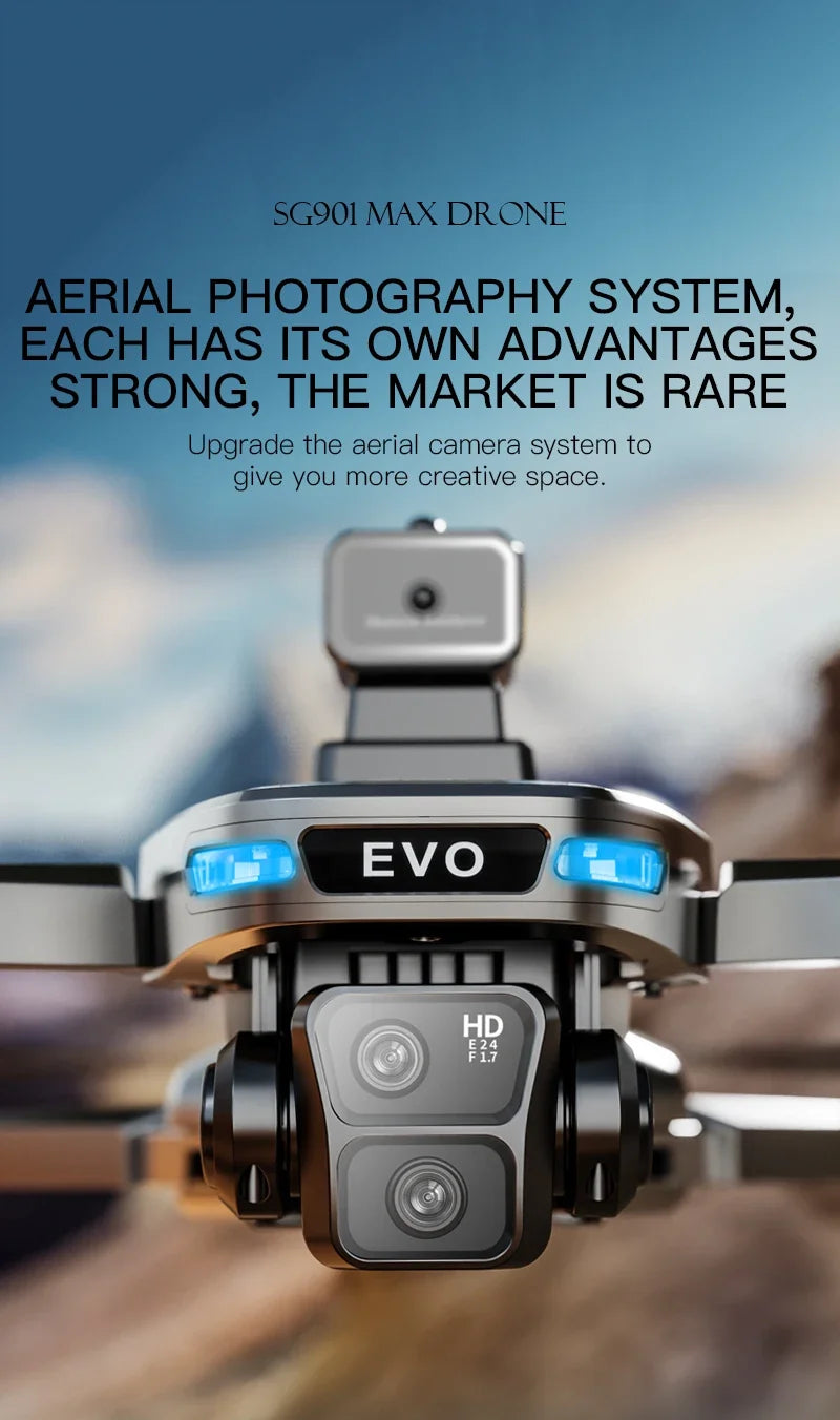SG901MAX GPS Drone 8K Professional HD Dual Camera 5G WIFI With Screen 360°Obstacle Avoidance Brushless Foldable Quadcopter Drone