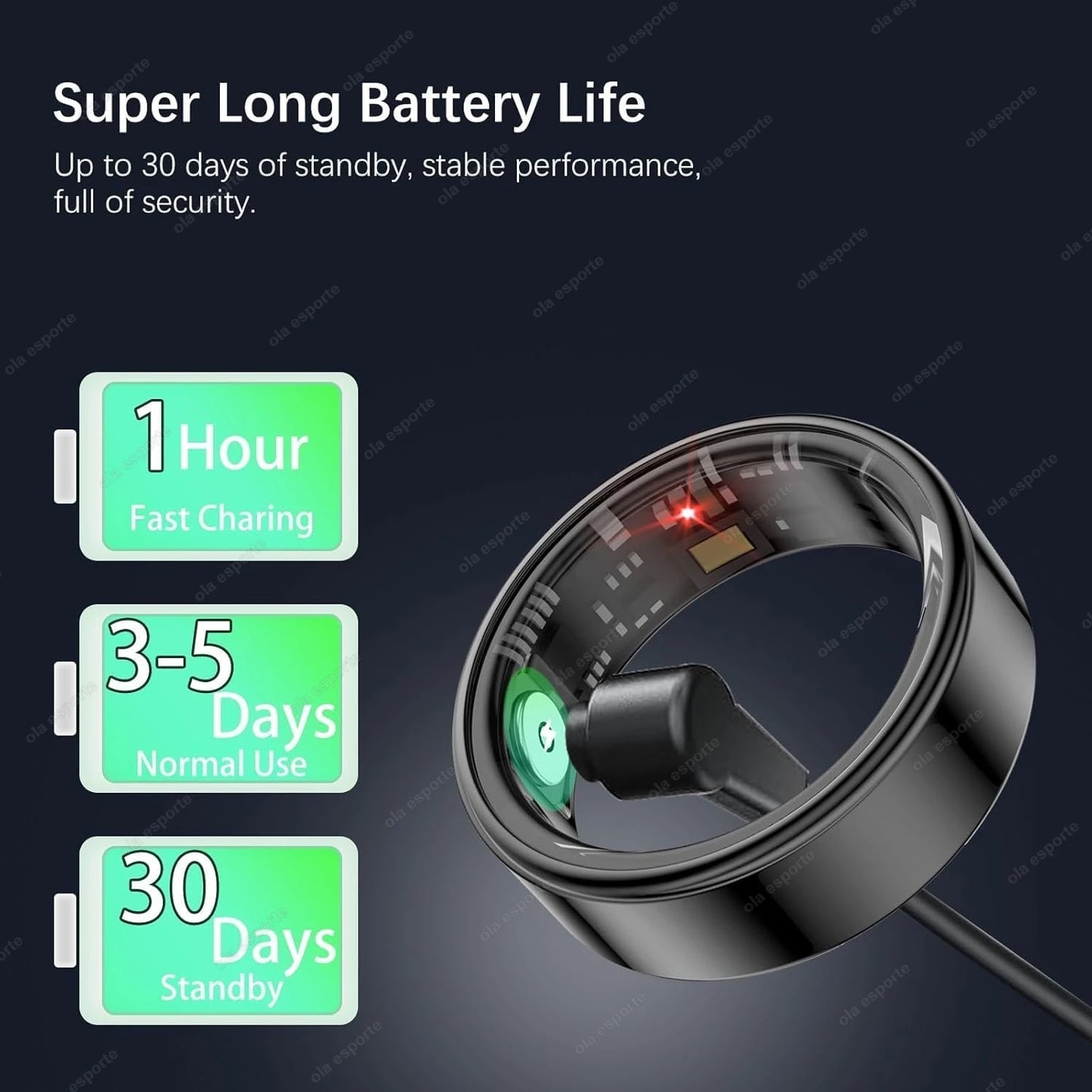 Smart Ring Multifunctional Rings Bluetooth Health Monitoring Ring Sleep Monitor Heart Rate Ring Waterproof Men Women Smart Ring